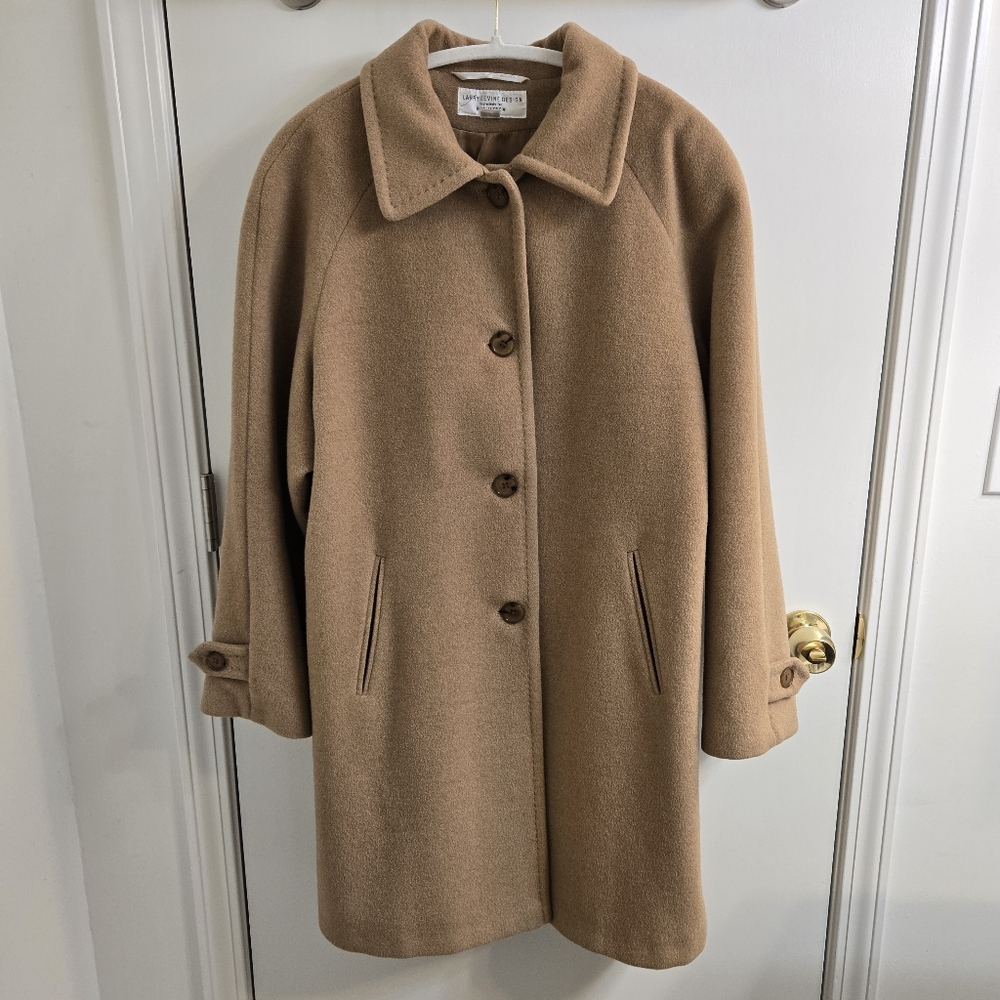 VTG Larry Levine 100% Camel Fur Coat Tan Size 10 Nordstrom